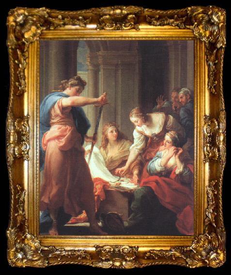 framed  BATONI, Pompeo Achilles at the Court of Lycomedes, ta009-2